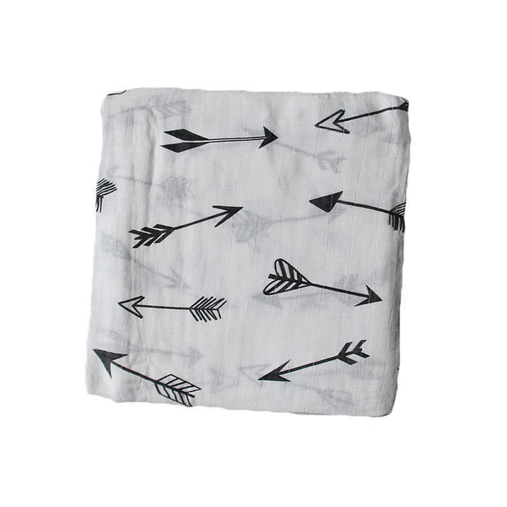 Cotton Muslin Baby Blanket with Heart Pattern kalsten