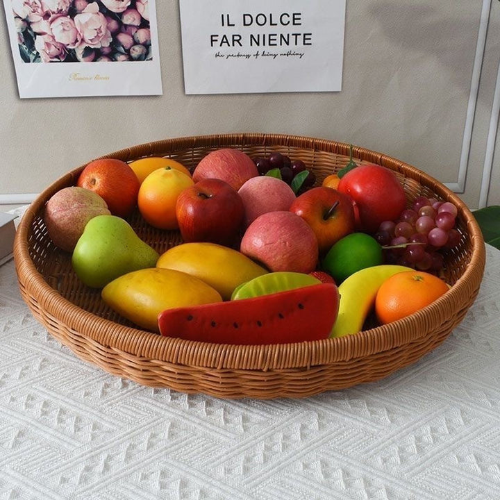 Unisex Round Rattan Basket Kalsten