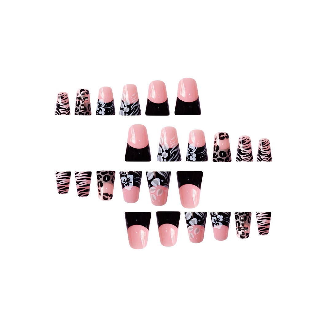 Artistic 3D Floral Press-On Nail Extensions Kalsten