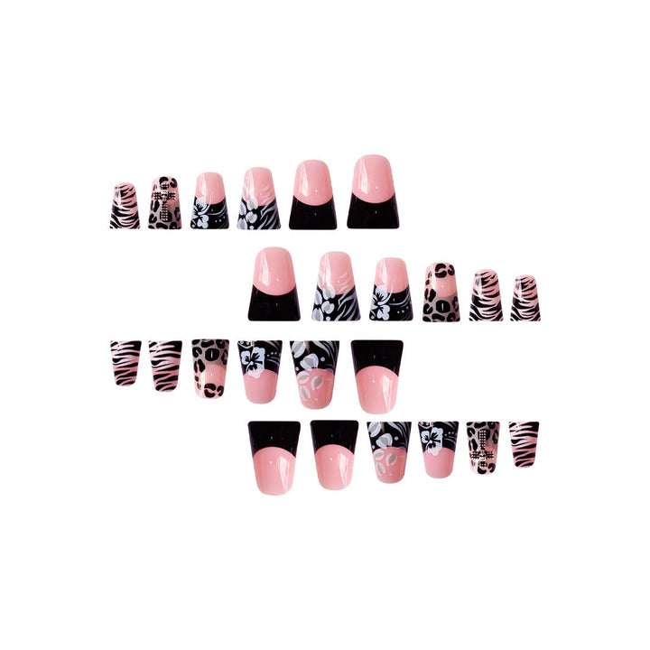 Artistic 3D Floral Press-On Nail Extensions Kalsten