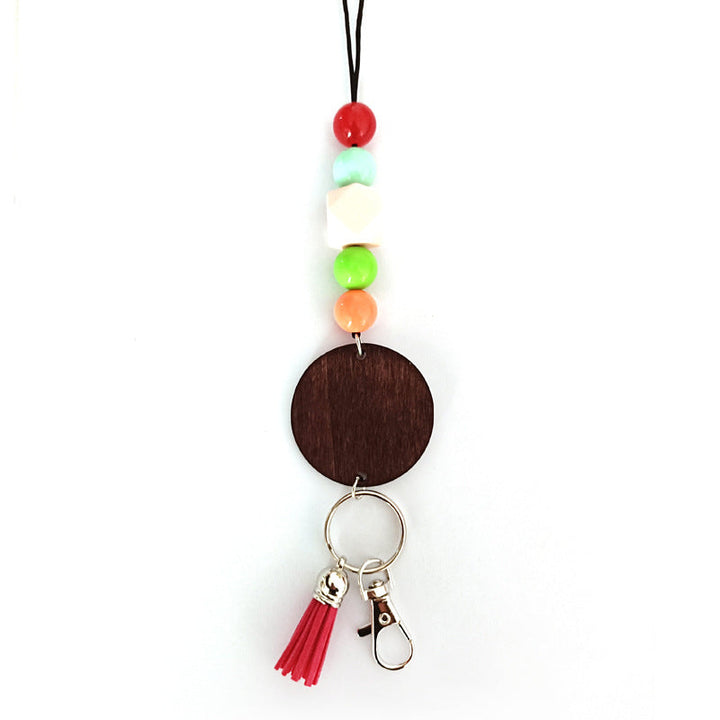 Wooden Beaded Keychain Holder Kalsten