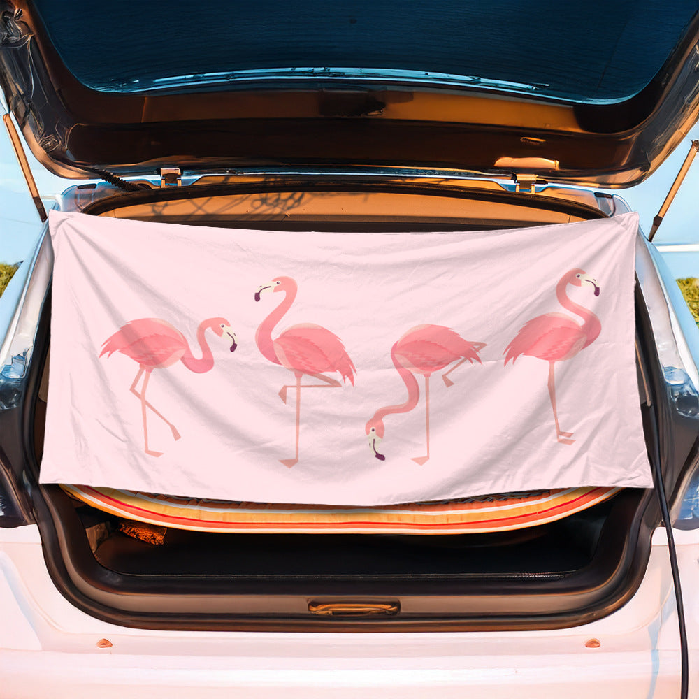 Trunk mat with creative flamingo design Kalsten