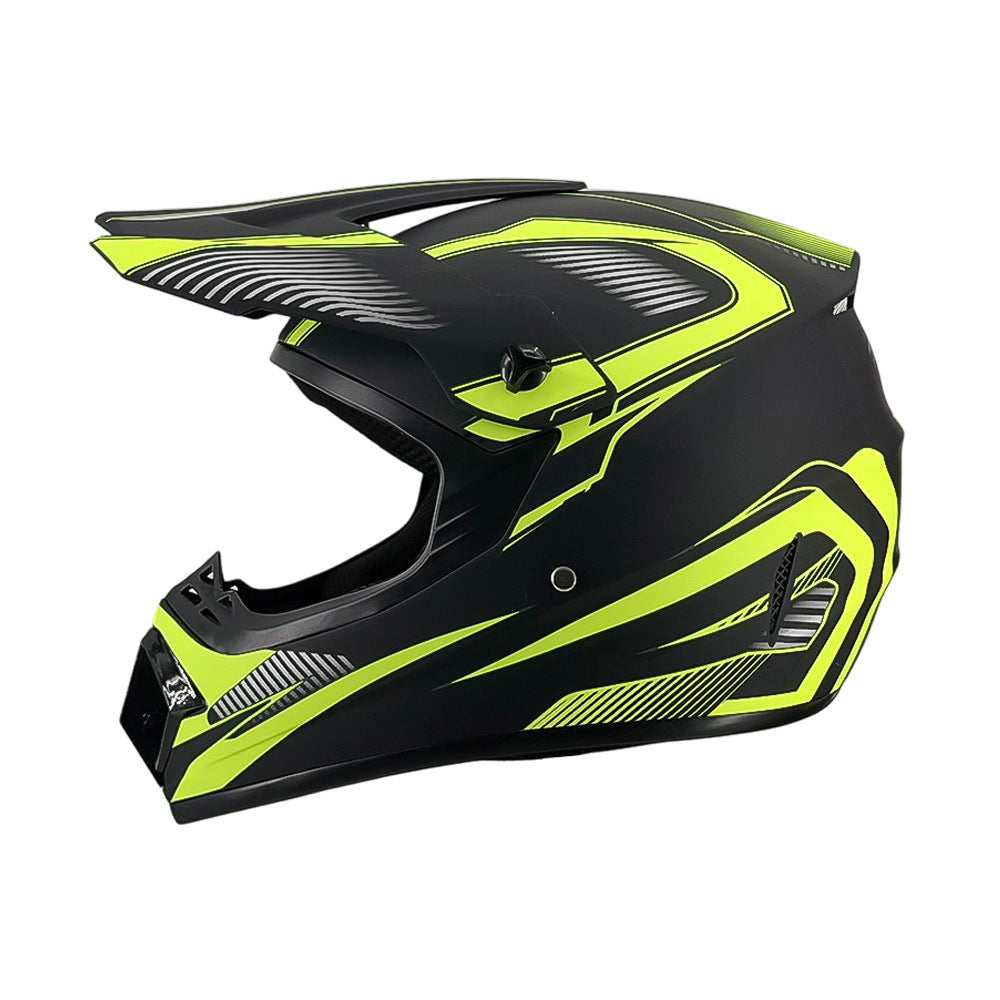 full-face motocross helmet with extended visor and reinforced chin guard Kalsten