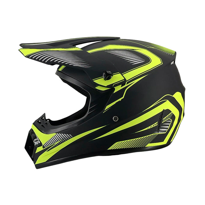 full-face motocross helmet with extended visor and reinforced chin guard Kalsten