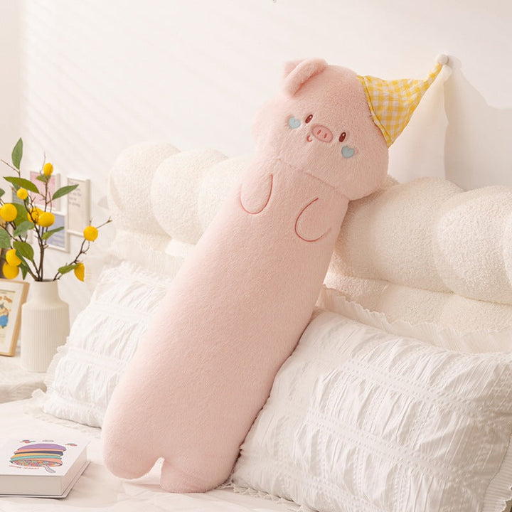 Plush neck roll with kitten motif Kalsten