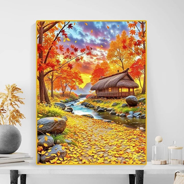 Autumn Landscape Canvas Art Print Kalsten