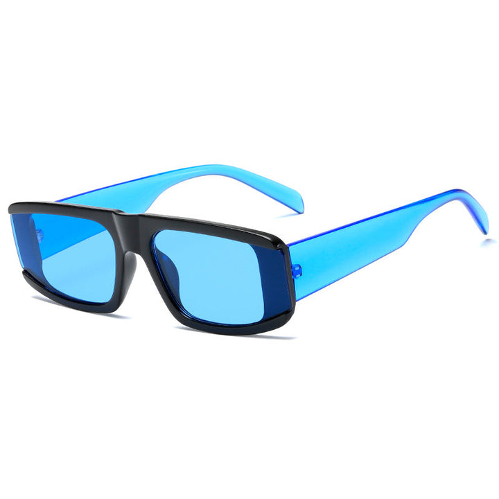 Women's fashionable sunglasses with futuristic design and transparent frame Kalsten