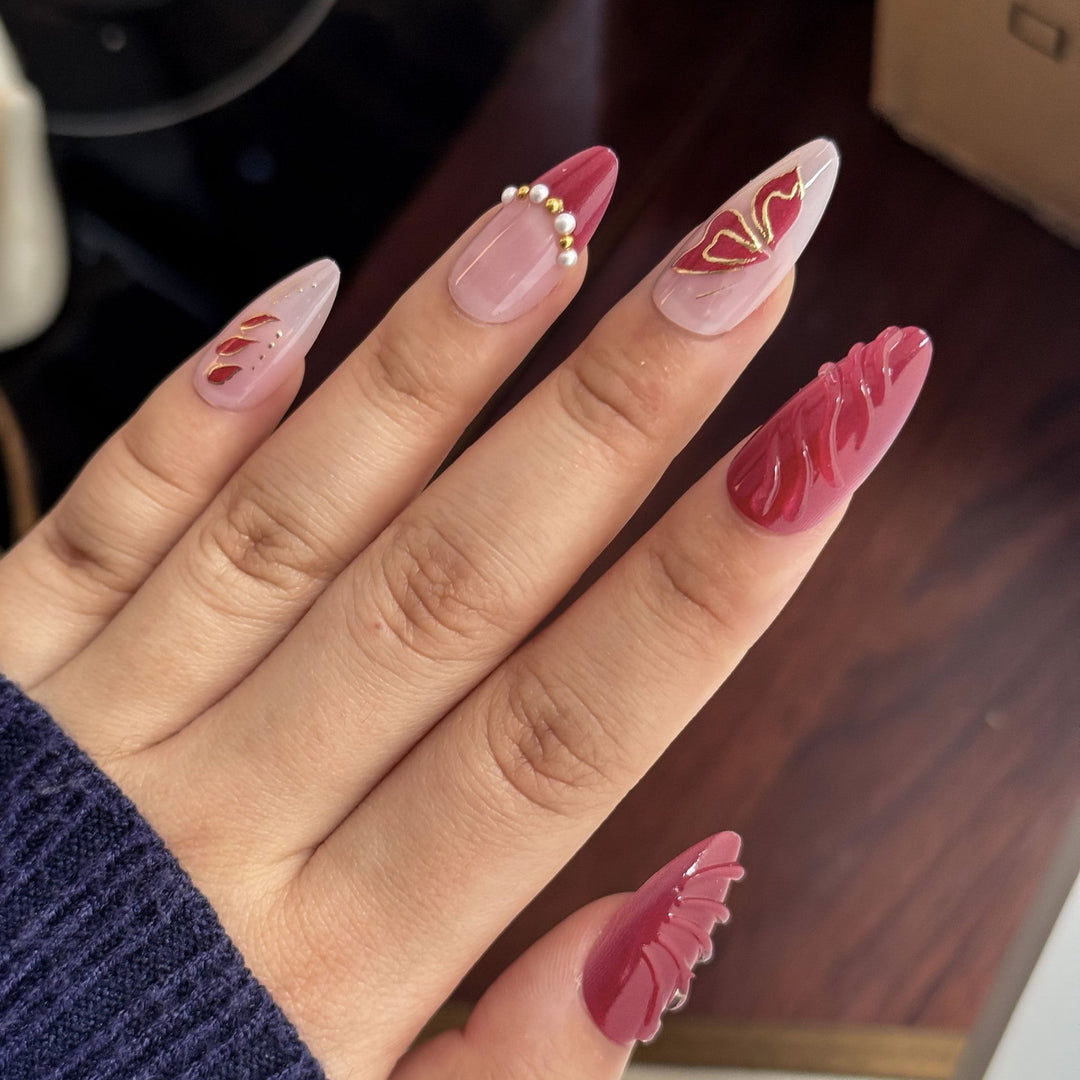 Elegant Press-On Nail Set Kalsten