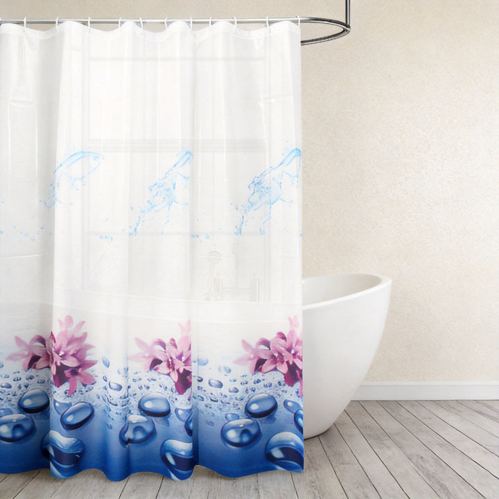 Floral Water-Resistant Shower Curtain Kalsten