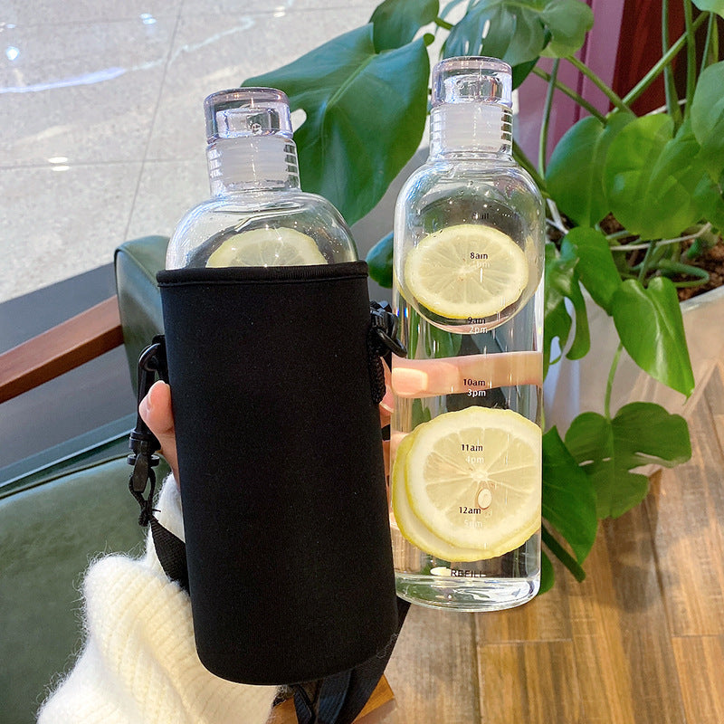 Women's Motivational Water Bottle with Time Markers Kalsten