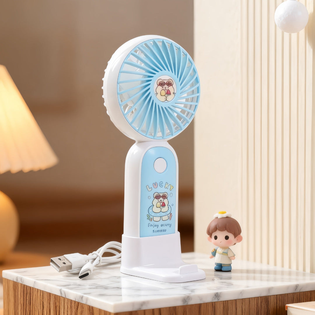 Ladies Portable USB Table Fan with Fun Design Kalsten