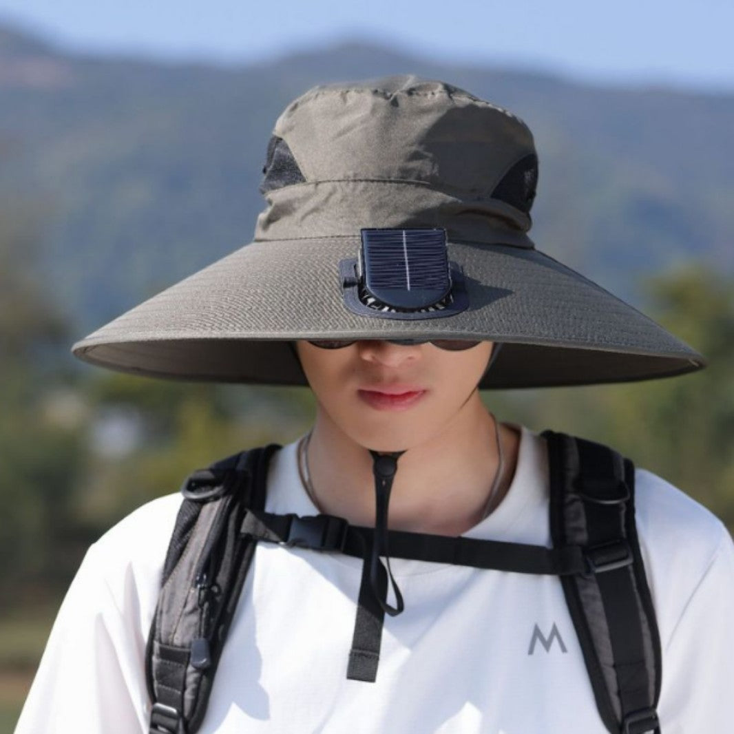 tactical fishing hat with wide brim, mesh ventilation and adjustable chin strap Kalsten
