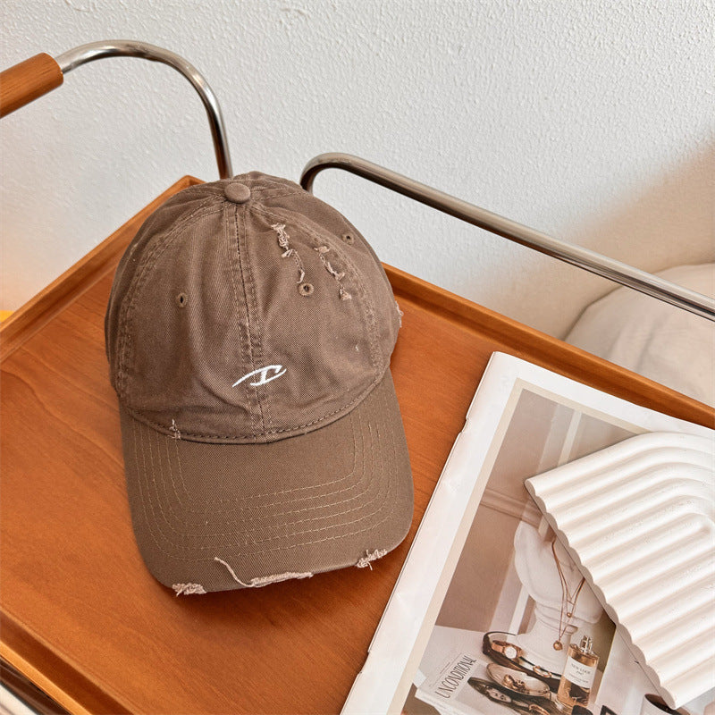 Men's Distressed Cotton Baseball Cap Kalsten