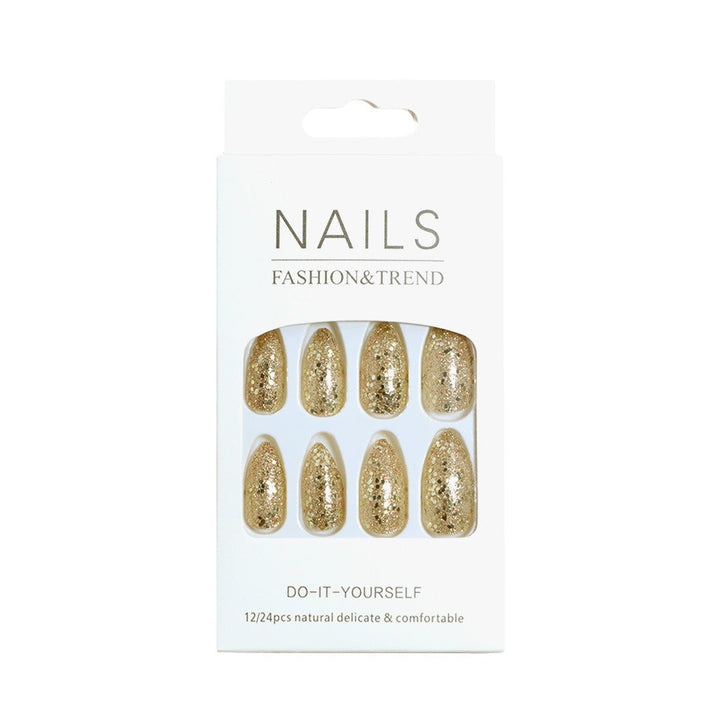 Glittering Long Stiletto Press-On Nails Kalsten