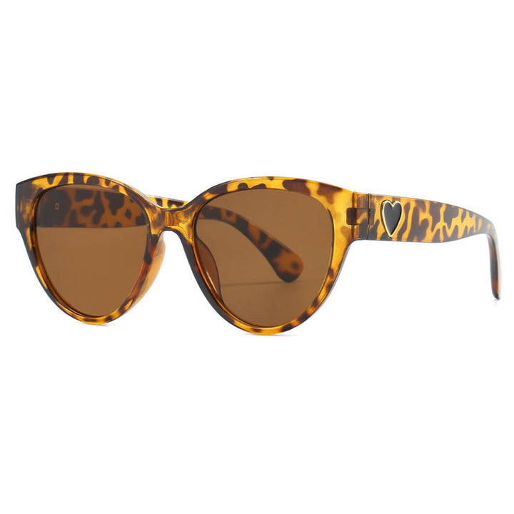 Women's Cat-Eye Sunglasses with Luxurious Leopard Print and Charming Details Kalsten