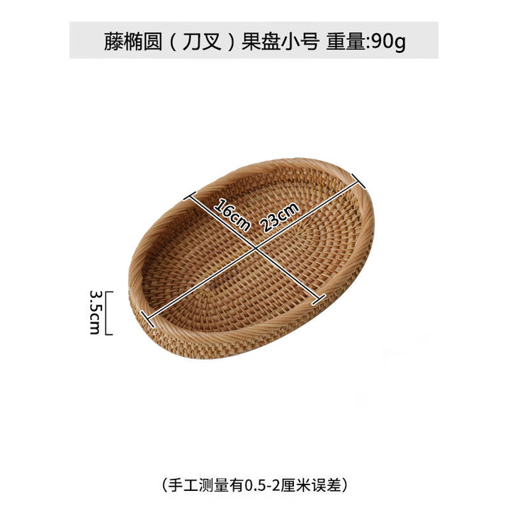 Women's oval decorative basket made of woven natural material Kalsten