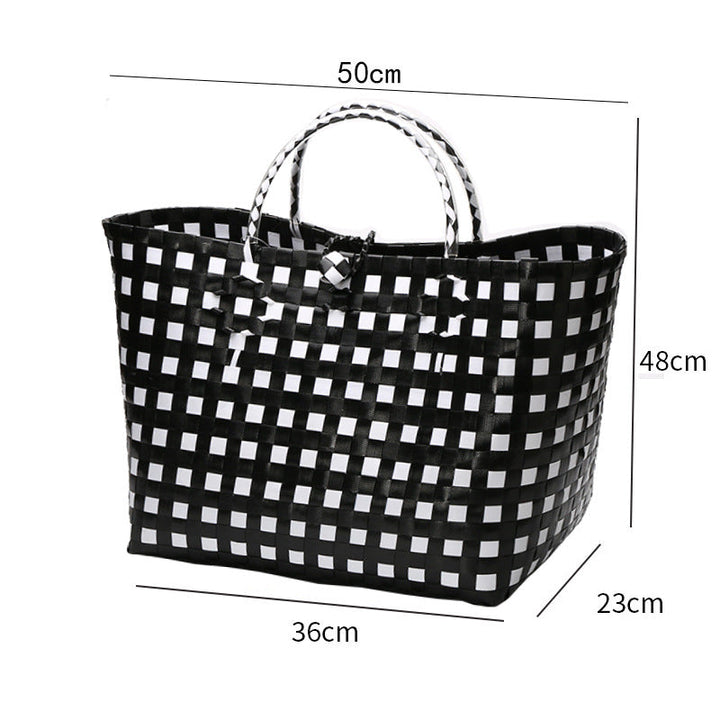 Large Capacity Woven Shopping Tote Kalsten