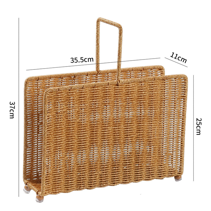 Unisex Handwoven Magazine Rack with Elegant Design Kalsten