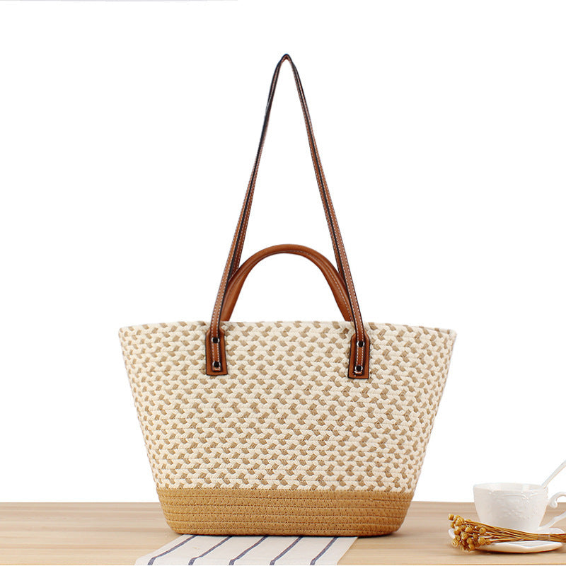 Trendy Woven Tote Bag Kalsten