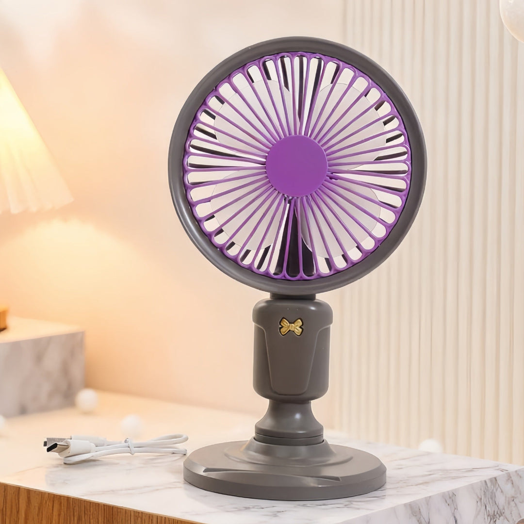 Ladies Portable Table Fan in Playful Design Kalsten