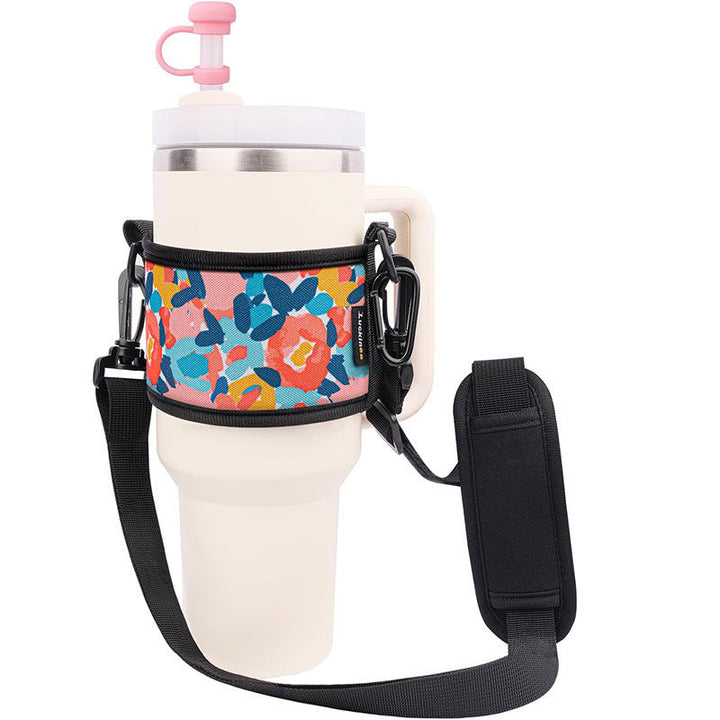 Unisex Portable Cup Holder with Shoulder Strap Kalsten