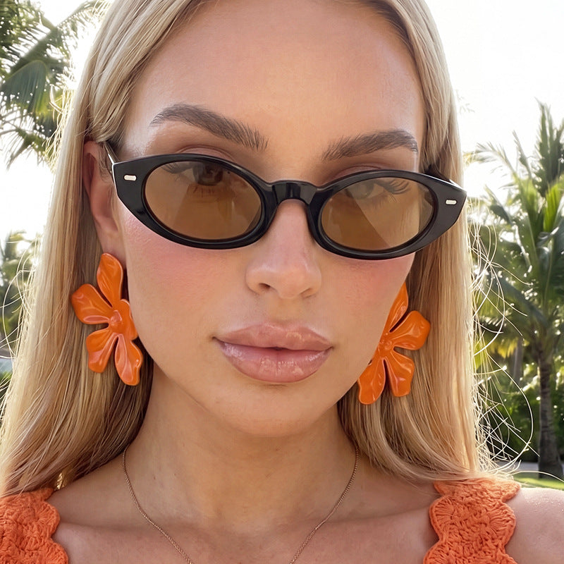 Women's Cat-Eye Sunglasses with Modern Transparent Frame Kalsten