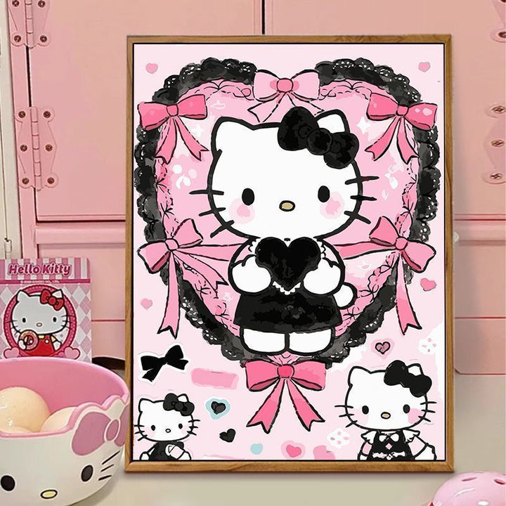 Hello Kitty-Themed Illustration Canvas Art Kalsten