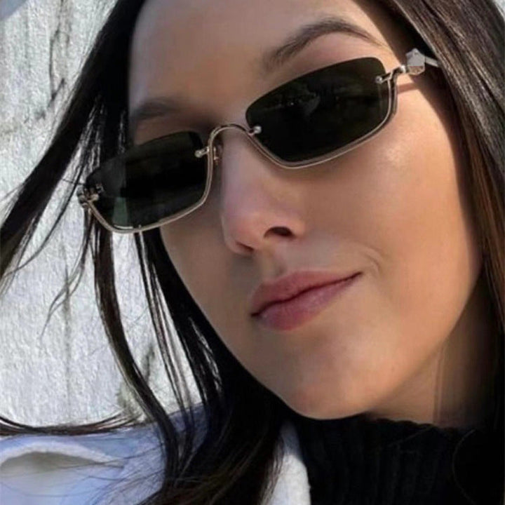 Women square sunglasses with elegant metal frame Kalsten
