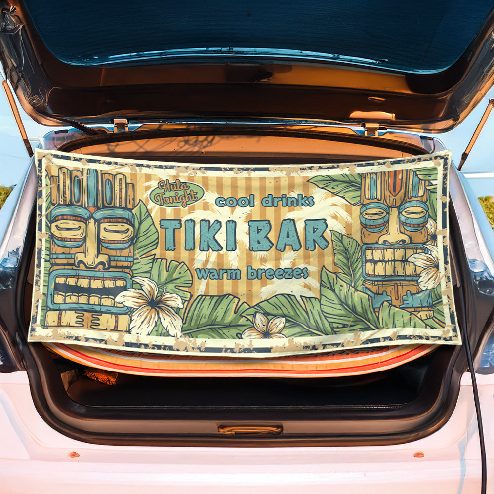 Strand blanket with striking tiki pattern Kalsten