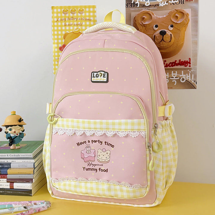 Decorative Polka Dot School Backpack