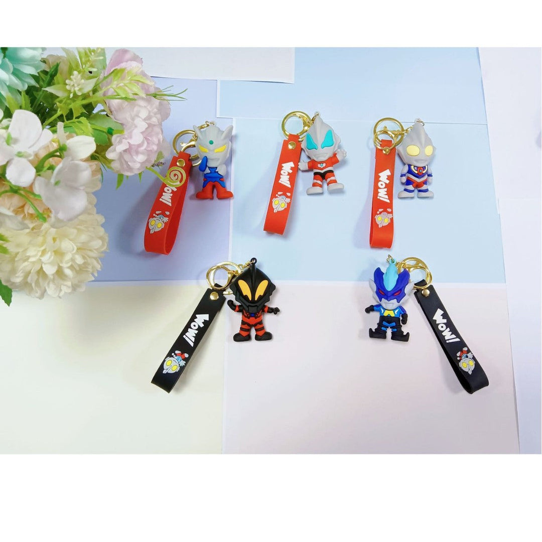 Unisex keychain made of flexible silicone with unique character design Kalsten