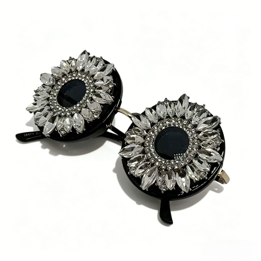 Ladies Glamorous Sunglasses with Floral Crystal Frame Kalsten
