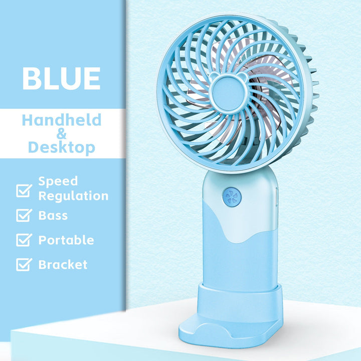 Ladies Portable Handheld Fan with Height Adjustable Stand Kalsten