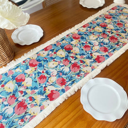 Artistic Floral Table Runner