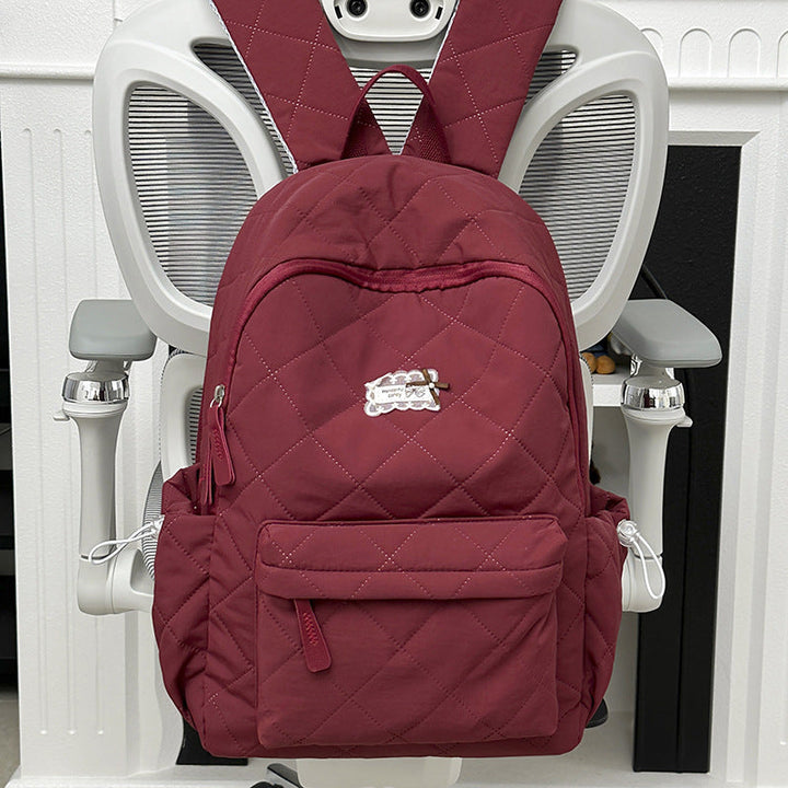 Cute Quilted Bunny Ears School Backpack