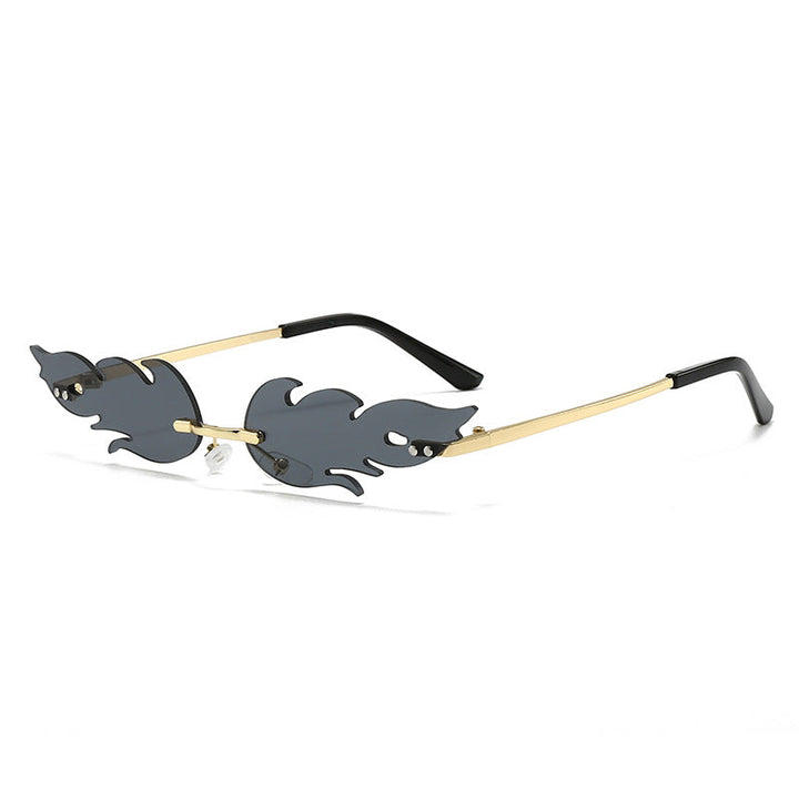 Ladies extravagant sunglasses in creative flame design Kalsten
