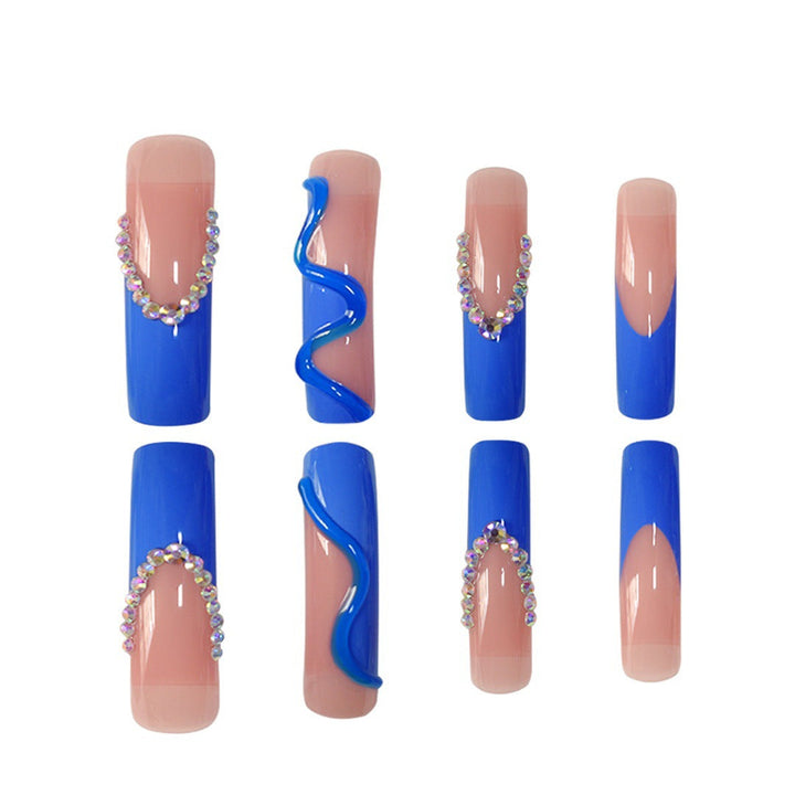 Glamorous 3D Long Stiletto Press-On Nails Kalsten