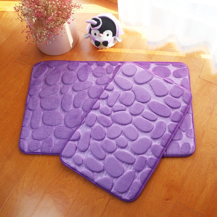 Cushioned Pebble Design Bath Mat Kalsten