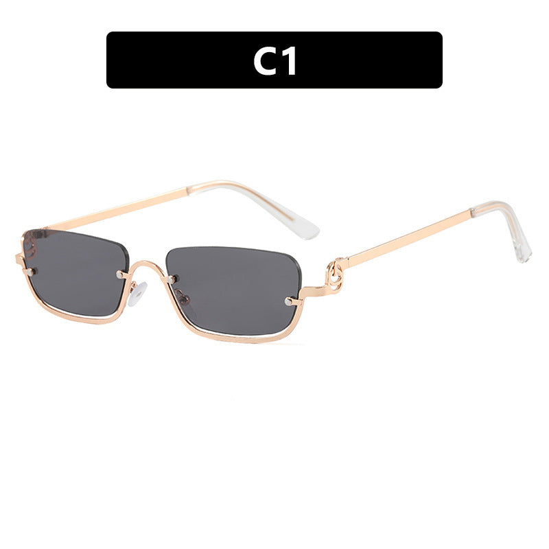 Women square sunglasses with elegant metal frame Kalsten