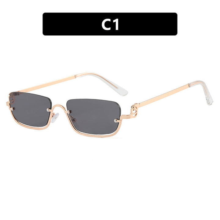 Women square sunglasses with elegant metal frame Kalsten