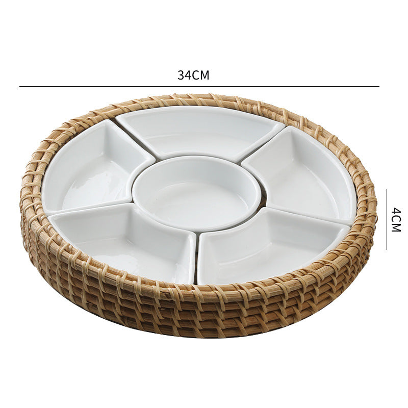 Unisex Serving Tray with Separate Compartments Kalsten
