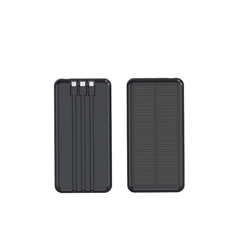 Solar Powerbank with Integrated Charging Cables Kalsten