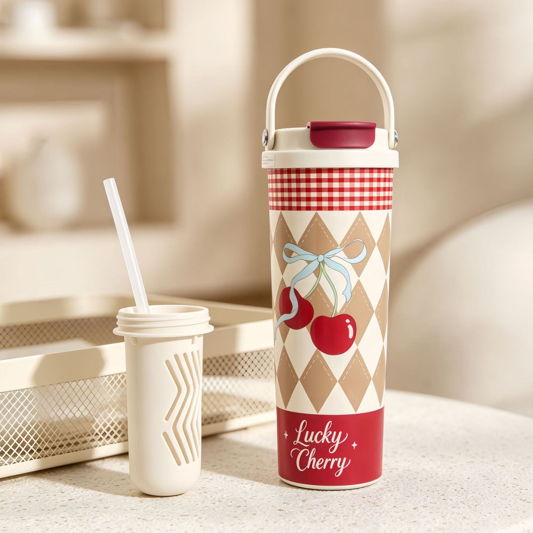 Women’s insulated bottle with high-quality floral design Kalsten