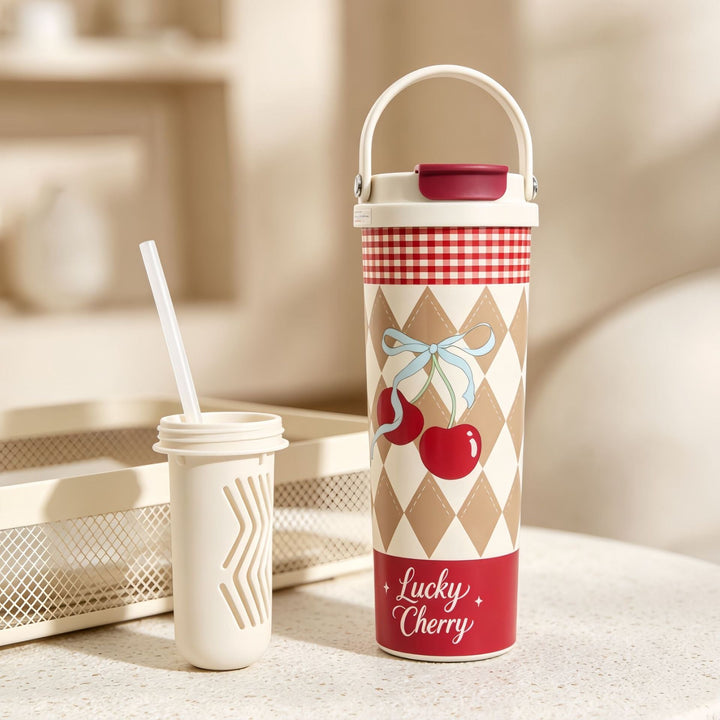 Women’s insulated bottle with high-quality floral design Kalsten