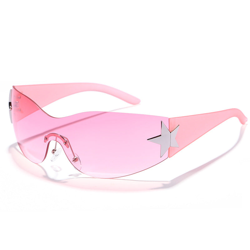 Women's futuristic design sunglasses with unique accents Kalsten