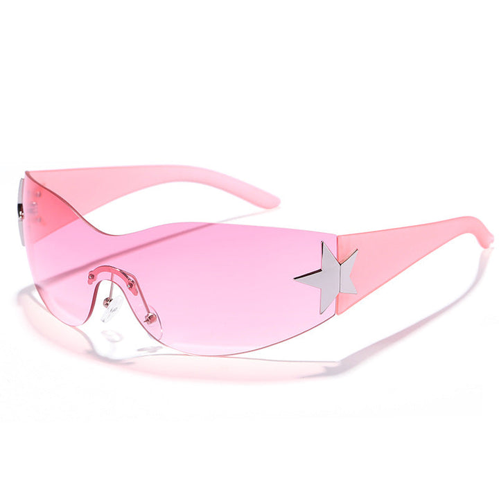 Women's futuristic design sunglasses with unique accents Kalsten