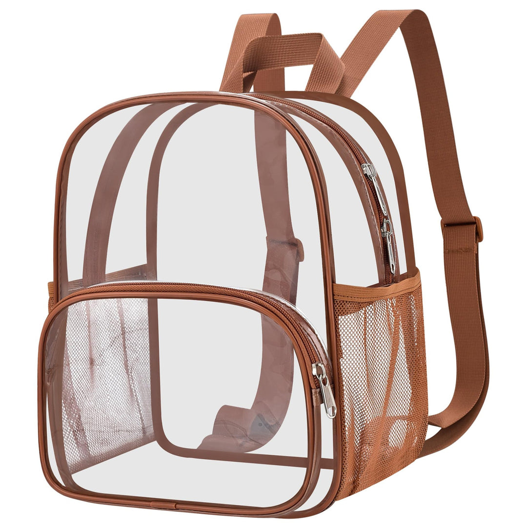 Unisex transparent everyday backpack with reinforced bottom and breathable straps Kalsten