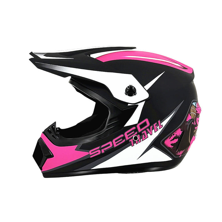 full-face motocross helmet with extended visor and reinforced chin guard Kalsten