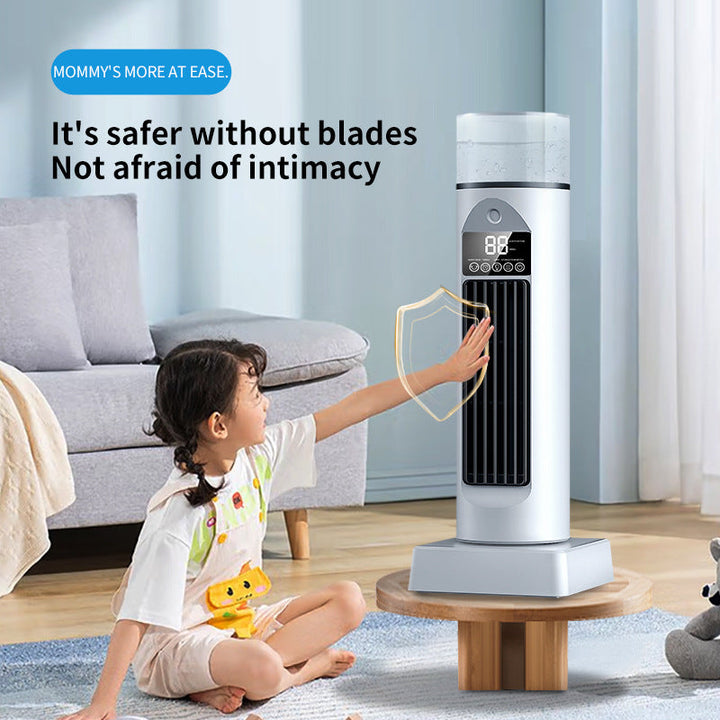 Cooling oscillating tower humidifying fan with LED display and remote Kalsten