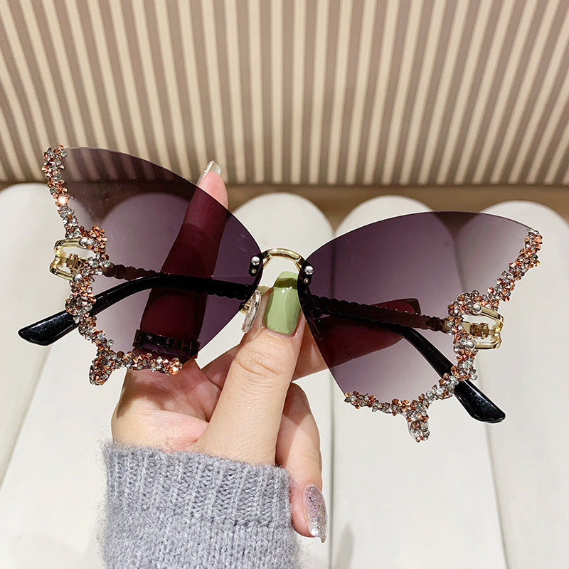 Women's extravagant sunglasses with sparkling butterfly design Kalsten